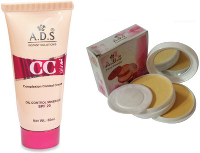 

ADS CC Cream (SPF-20) / Compact Powder(Set of 2)
