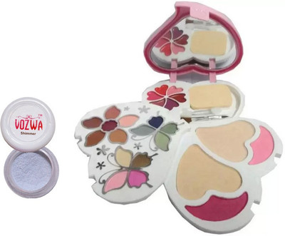 

Vozwa Vozwa Silver Shimmer powder and Makeup Kit(Set of 2)