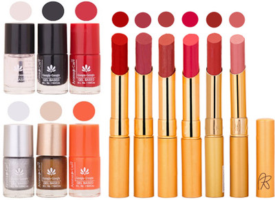 

Aroma Care 6 Nail Polish Set Rythm 6 Pcs Lipstick 6 Awesome Color for Fashion Women 2332017119(Set of 12)