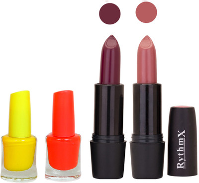 

Rythmx FB RYTH BLK LIPSTICKS AND NAIL POLISH IMPORTANT COMBO 039(Set of 4)