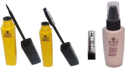 

ADS Eyeliner, Mascara, BB Foundation and Kajal(Set of 4)