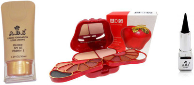 

ADS Liquid Foundation / 8010 Makeup Kit / Kajal(Set of 3)