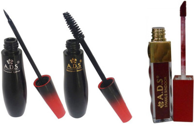 

ADS 1595 Waterproof Eyeliner / Mascara / Sparkle Sindoor(Set of 3)