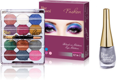 

Blue Heaven 2x1 Fashion Eye Shadow & Sparkeling Eyeliner 11 Combo.(Set of 2)