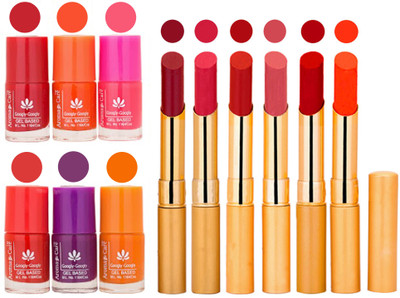 

Aroma Care Nail Polish Set and Rythm Lipstick Sets ( Modern Shades) 1803201705(Set of 12)