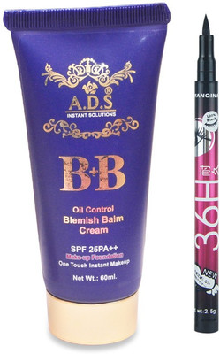 

ADS BB Cream with Sketch Pen Eyeliner(Set of 2)