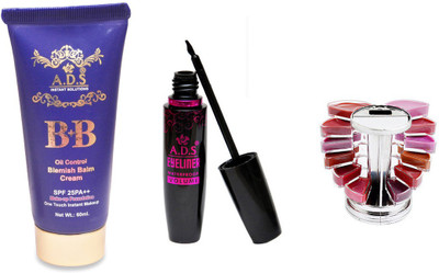 

ADS BB Cream (SPF-25PA++)/ Waterproof Eyeliner / Lipgloss Palette(Set of 3)