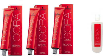 

Royal Igora Permanent hair Color combo pack of 4(Set of 4)