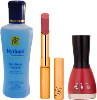 

Rythmx RythmX Plum Lipstick +Nail Polish Combo 2206201639(Set of 3)
