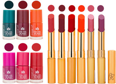 

Aroma Care Famous Combo of Nail Polish with Rythm Long Lasting Lipstick Sets 183201801(Set of 12)