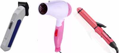 

3P Kart Pack of Straightener, Dryer and Trimmer(Set of 3)