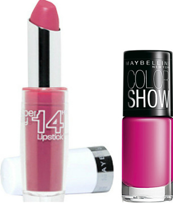 

Maybelline Super Stay 14 Hr Lipstick and Color Show Combo 2(Set of 2)