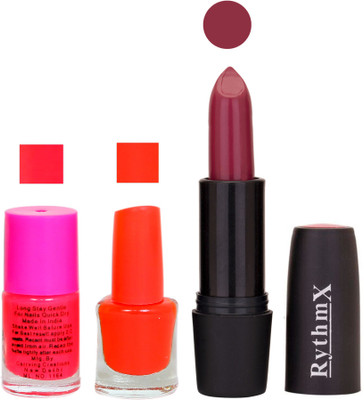 

Rythmx SF RYTH BLK LIPSTICKS AND NAIL POLISH IMPORTANT COMBO 18(Set of 3)