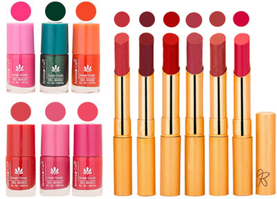

Aroma Care Perfect Combo of Nail Polish and Rythm Lipstick Popular Shades in Wholesale Rate 2332017083(Set of 12)