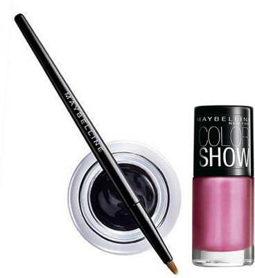 

Maybelline Lasting Drama Gel Eye Liner and Color Show Combo 1(Set of 2)