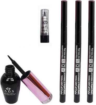 

ADS 1612 Eyeliner, Kajal, Lip Liner Pencils(Set of 5)
