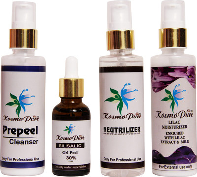 

kosmopure SALICYLIC ACNE GEL PEEL (SET OF 4) HOME USE KIT.(Set of 4)