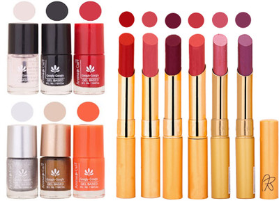 

Aroma Care 6 Nail Polish Set Rythm 6 Pcs Lipstick 6 Awesome Color for Fashion Women 2332017064(Set of 12)