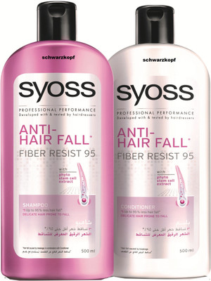 

Schwarzkopf Syoss Anti Hair Fall Fiber Resist 95 Shampoo and Conditioner(Set of 2)