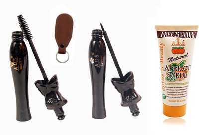 

ADS Natural Scrub (50g) / Eye liner / Mascara With Keychain(Set of 4)