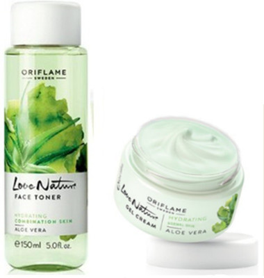 

Oriflame Sweden Love Nature Aloe Vera Cream and Toner(Set of 2)