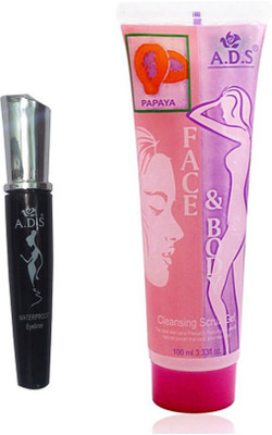 

ADS WaterProof Eyeliner, Papaya Cleansing Gel(Set of 2)