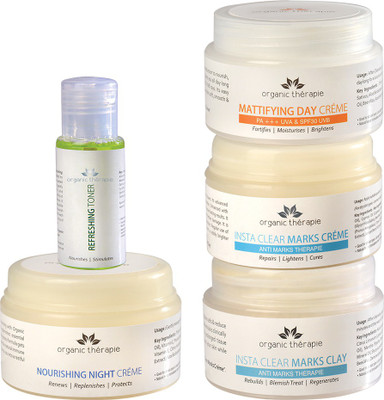 

Organic Therapie Miracle Complexion Combo- (MDC50, NNC50, RT50, ICMC50, ICMY50)(Set of 5)