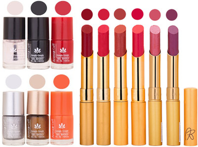 

Aroma Care 6 Nail Polish Set Rythm 6 Pcs Lipstick 6 Awesome Color for Fashion Women 2332017033(Set of 12)