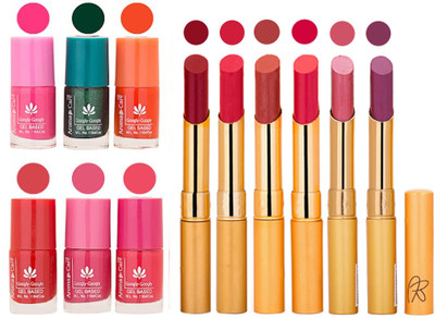 

Aroma Care Perfect Combo of Nail Polish and Rythm Lipstick Popular Shades in Wholesale Rate 2332017033(Set of 12)