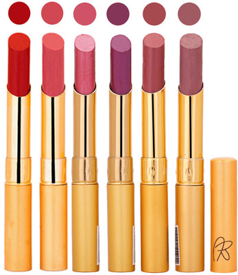 

Rythmx 6 Pcs Color Lipstick Makeup Creamy Matte Long Lasting Lip Colors 162201780(Multicolor,, 13.2 g)