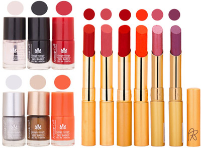 

Aroma Care 6 Nail Polish Set Rythm 6 Pcs Lipstick 6 Awesome Color for Fashion Women 2332017073(Set of)