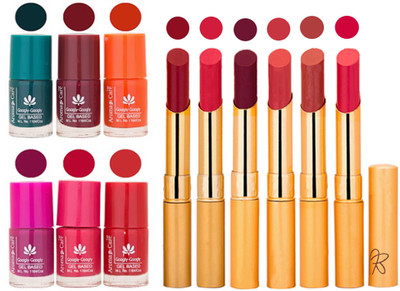 

Aroma Care Famous Combo of Nail Polish with Rythm Long Lasting Lipstick Sets 183201725(Set of 12)