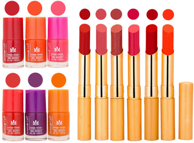 

Aroma Care Nail Polish Set and Rythm Lipstick Sets ( Modern Shades) 1803201767(Set of 12)