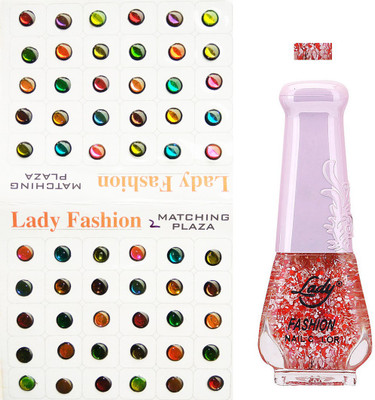 

Lady Fashion Nail Polish And Bindi 0803201736(Set of 2)