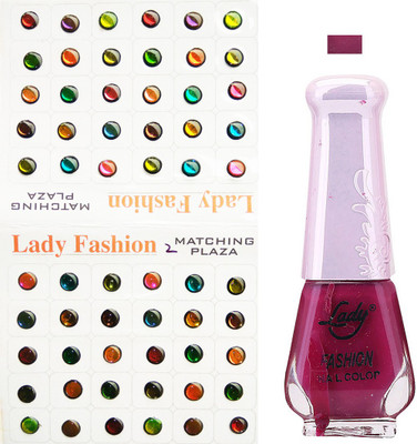 

Lady Fashion Nail Polish And Bindi 0803201713(Set of 2)