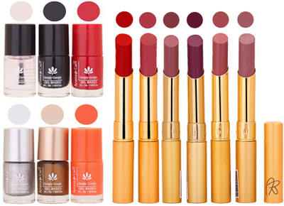 

Aroma Care 6 Nail Polish Set Rythm 6 Pcs Lipstick 6 Awesome Color for Fashion Women 2332017127(Set of 12)