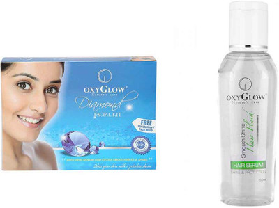 

Oxyglow Diamond Facial Kit & Hair Serum(Set of 2)