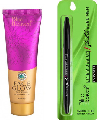 

Blue Heaven Face Glow creme with eyeliner(Set of 2)