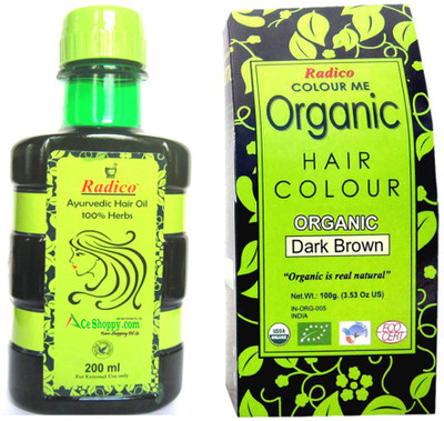 

Radico Dark Brown color With Ayurvedic oil(Set of 3)