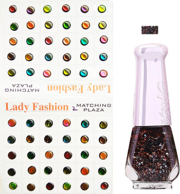 

Lady Fashion Nail Polish And Bindi 0803201732(Set of 2)