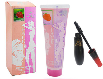 

ADS Cleansing Strawberry scrub gel With Mascara(Set of 2)