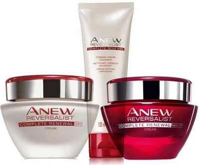 

Avon Anew Reversalist Renewal Day Cream SPF 25 UVA/UVB (30g) + Night Cream (30g) + Cleanser (125ml)(Set of 3)