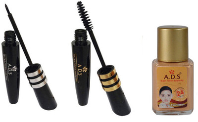 

ADS Waterproof Eyeliner / Mascara / Foundation(Set of 3)