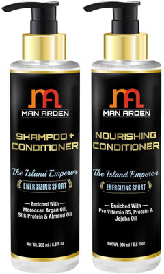 

Man Arden Shampoo Conditioner + Nourishing Conditioner (The Island Emperor)(Set of 2)