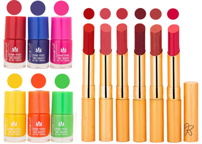 

Aroma Care Makeup Women Nail Polish and Exclusive Long Lasting Lipstick Set 48(Set of 12)