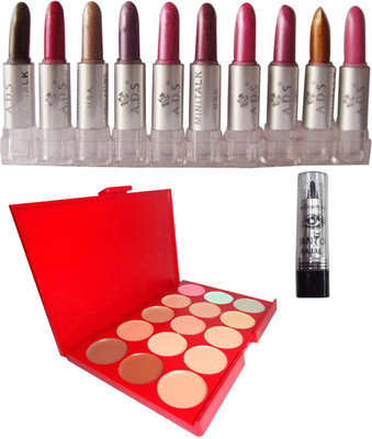 

ADS Mini Lipstick (Set of 10-D) / Concealer / Kajal(Set of 12)