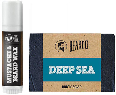 

Beardo Waxstick 4gm and Deep Sea Soap 125g(Set of 2)