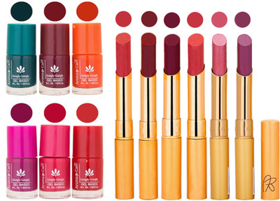 

Aroma Care Famous Combo of Nail Polish with Rythm Long Lasting Lipstick Sets 183201792(Set of 12)