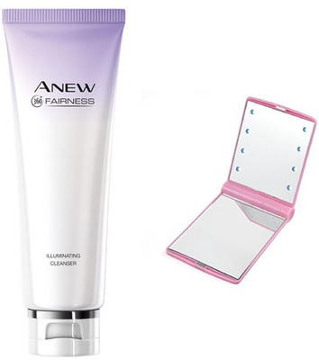 

Avon Anew Fairness Cleanser With Sweet Pocket Mirror(Set of 2)