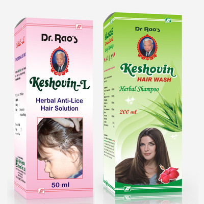 

Dr.Rao's Combo of Keshovin-L, Hair Wash(Set of 2)